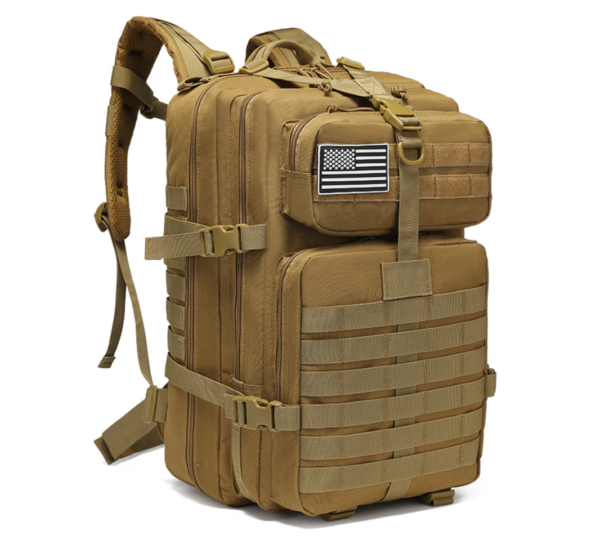 50L Large Capacity Tactical Backpack - Durable MOLLE Military Rucksack for Outdoor Hiking & Camping
