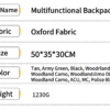 50L Large Capacity Tactical Backpack - Durable MOLLE Military Rucksack for Outdoor Hiking & Camping