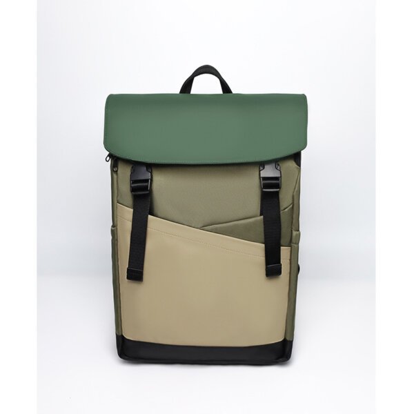 Men's Color Block Geometric Laptop Backpack