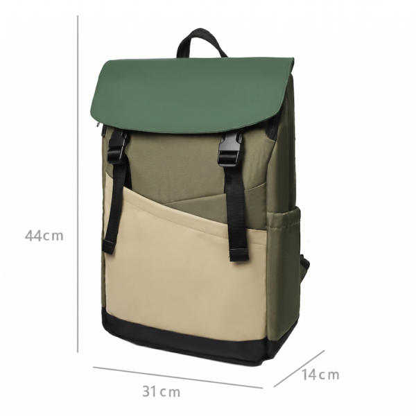 Men's Color Block Geometric Laptop Backpack