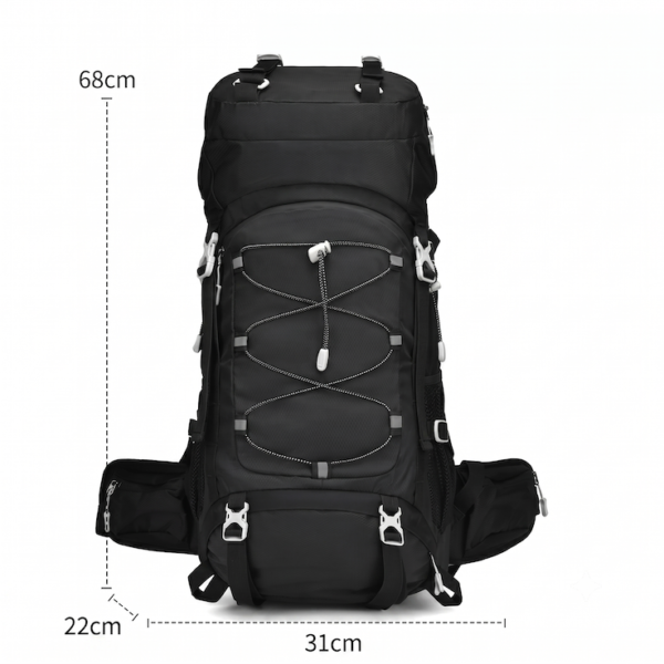 YXB-bp20-9 60L Hiking Backpack: Durable Water-Resistant Outdoor Camping Bag
